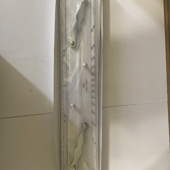 VINTAGE LINEX NAUTICAL RULER / INSTRUMENT A 618 ACRYL DENMARK MADE - Picture 6 of 12